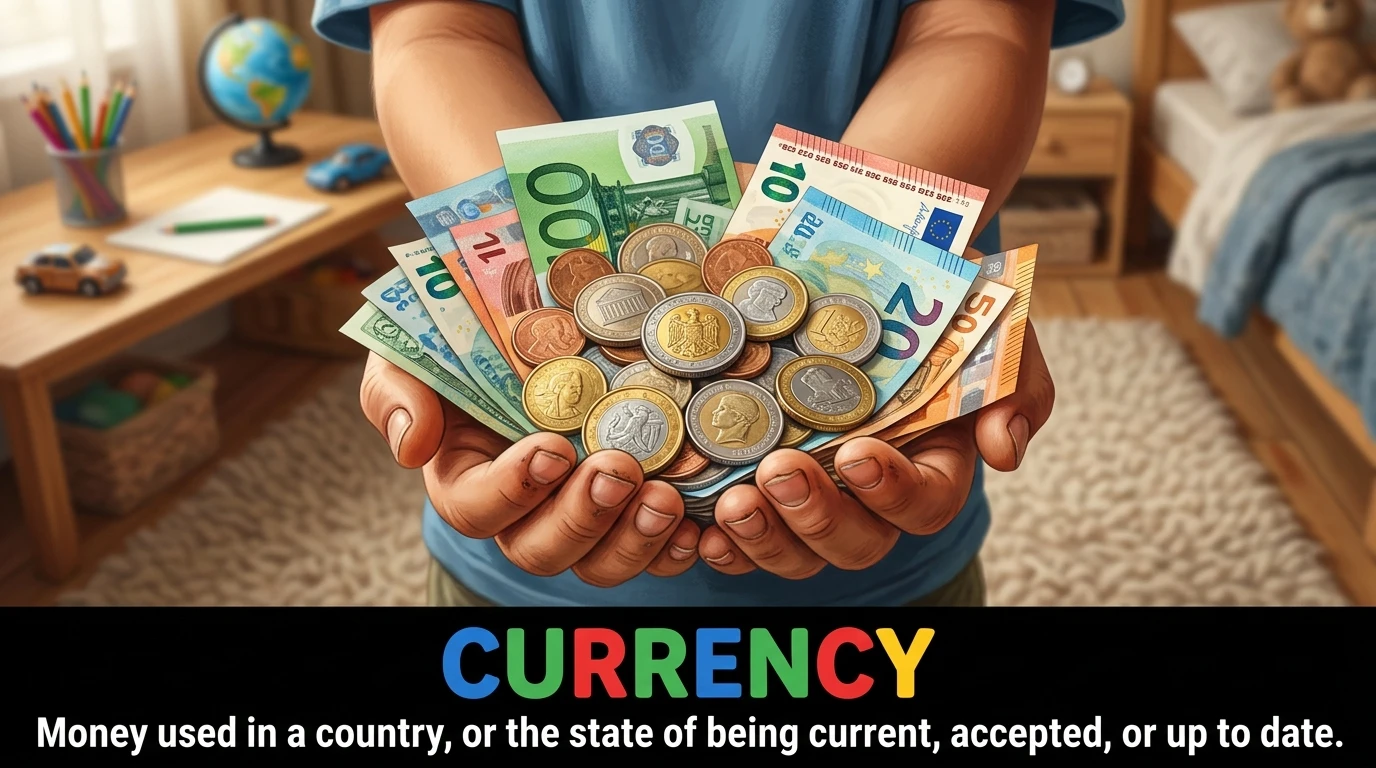 English Illustration for currency